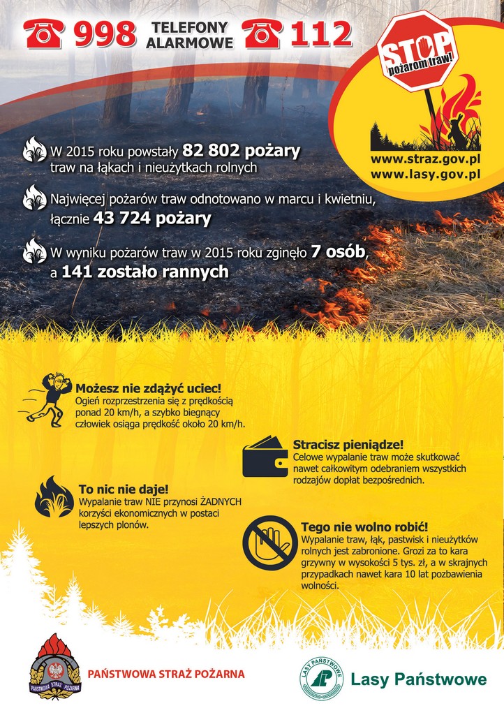 Pożar traw